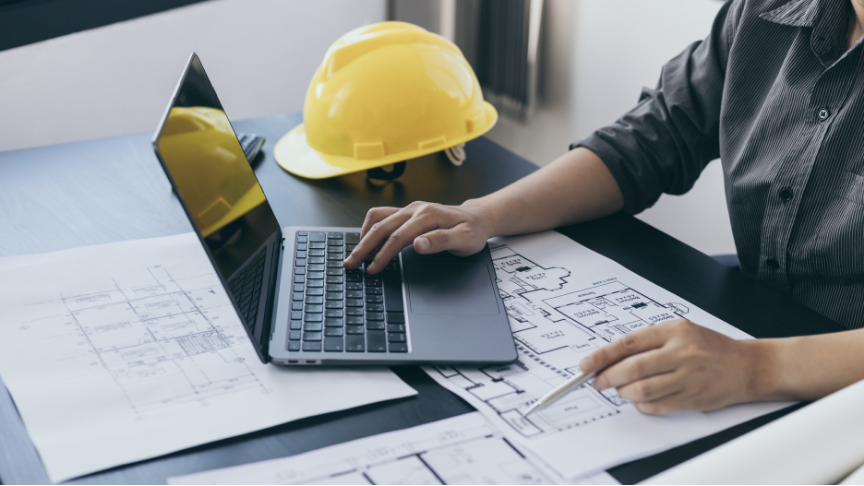 Engineer working remotely